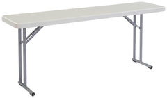 TABLE FOLDING LIGHTWEIGHT BLOW MOLDED PLASTIC NPS BT SERIES 18X72X29-1/2