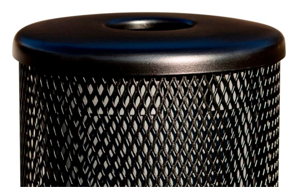 TOP - FLAT FOR TR 32 GAL TRASH RECEPTACLE - BLACK