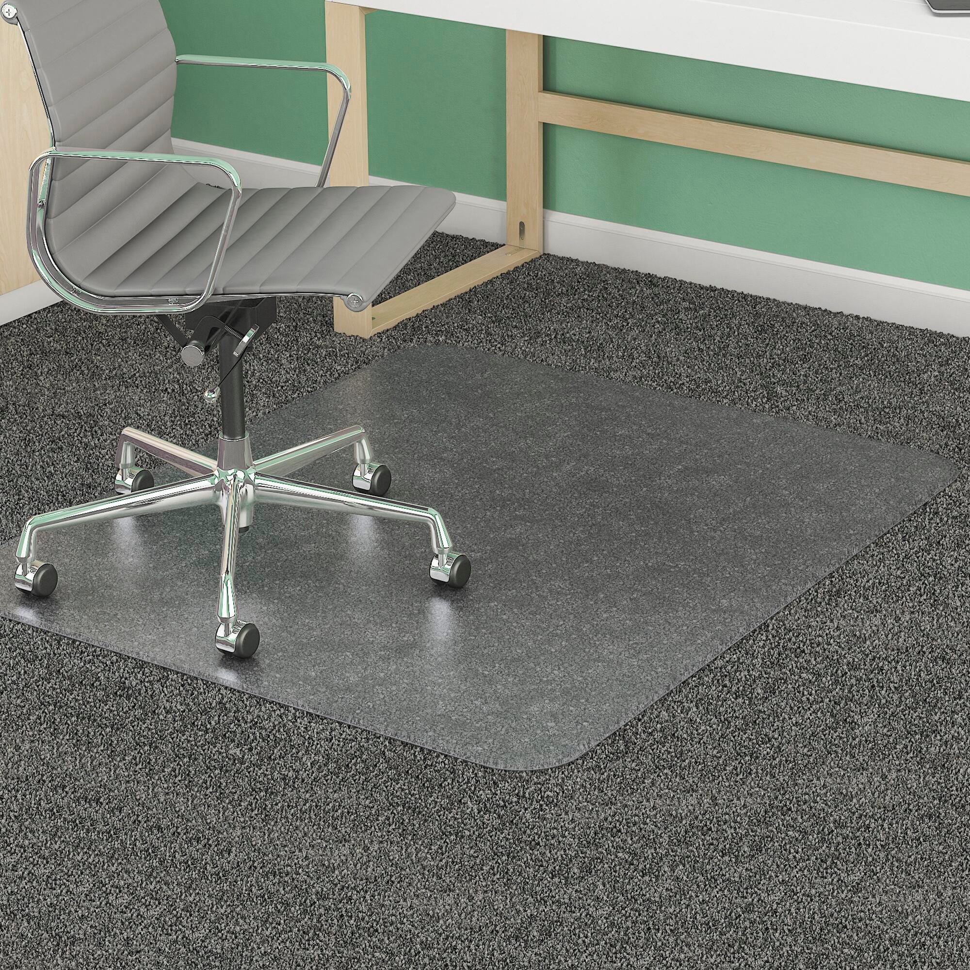 CHAIR MAT RECTANGLE STUDDED 46X60 CLR DEFCM14443F