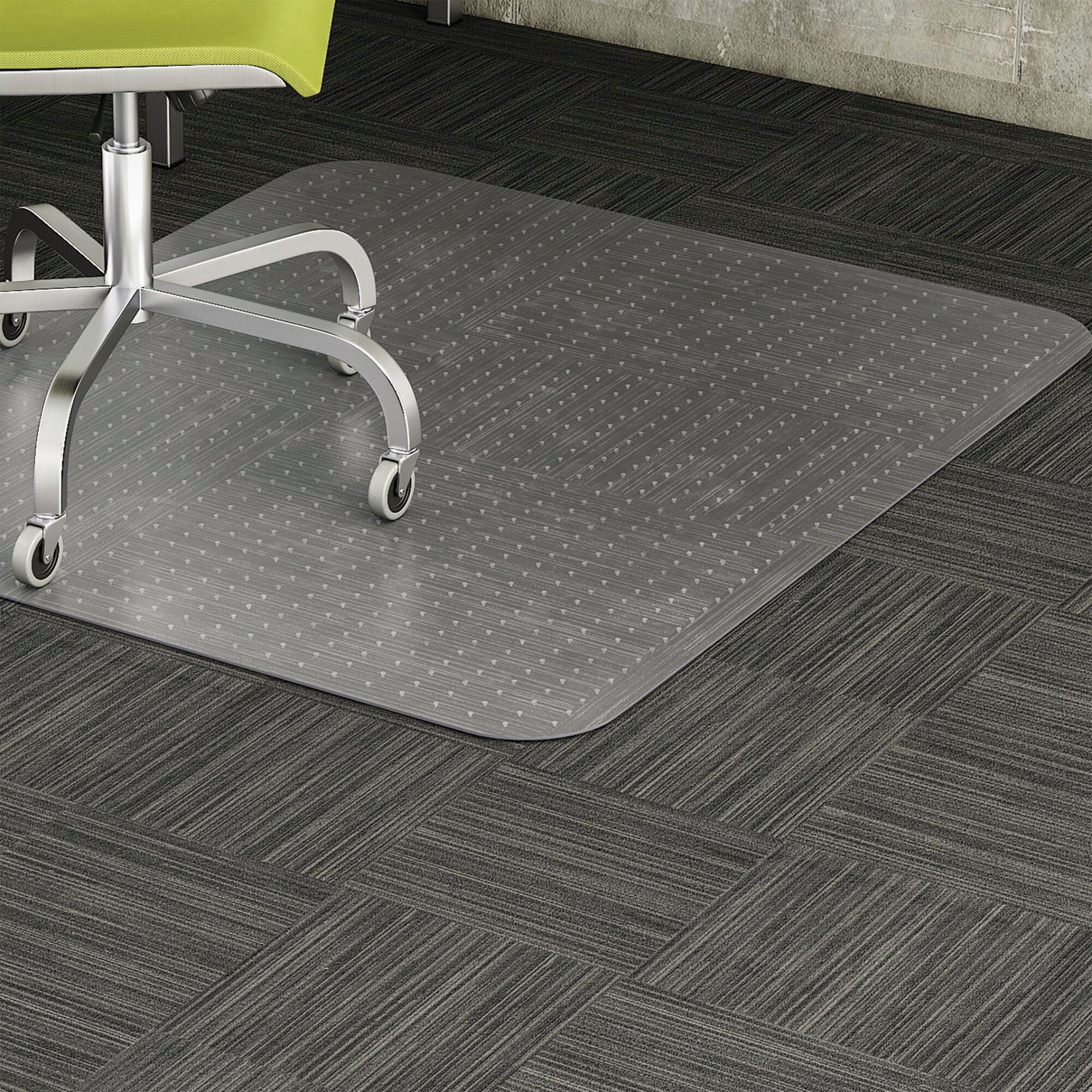 CHAIR MAT RECTANGULAR LOW-PILE CLEAR LLR69160
