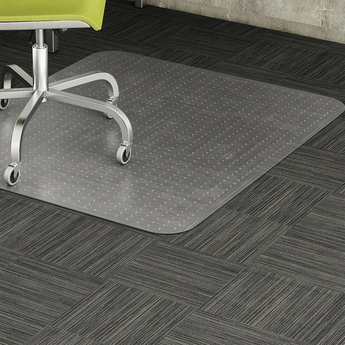 CHAIR MAT RECTANGULAR LOW-PILE CLEAR LLR69160