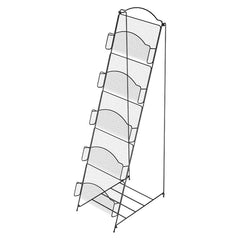 MESH FLOOR RACK  5-POCKET  BLACK