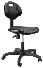 NATIONAL PUBLIC SEATING KANGAROO STOOL - 26 X 17 X 27 TO 37 IN - BLACK