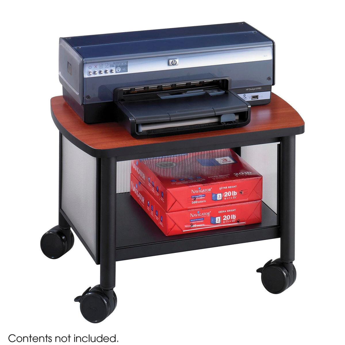 SAFCO - IMPROMPTU UNDER TABLE PRINTER STAND - 20-1/2 W X 16-1/2 D X 14-1/2 H IN - BLACK COLOR