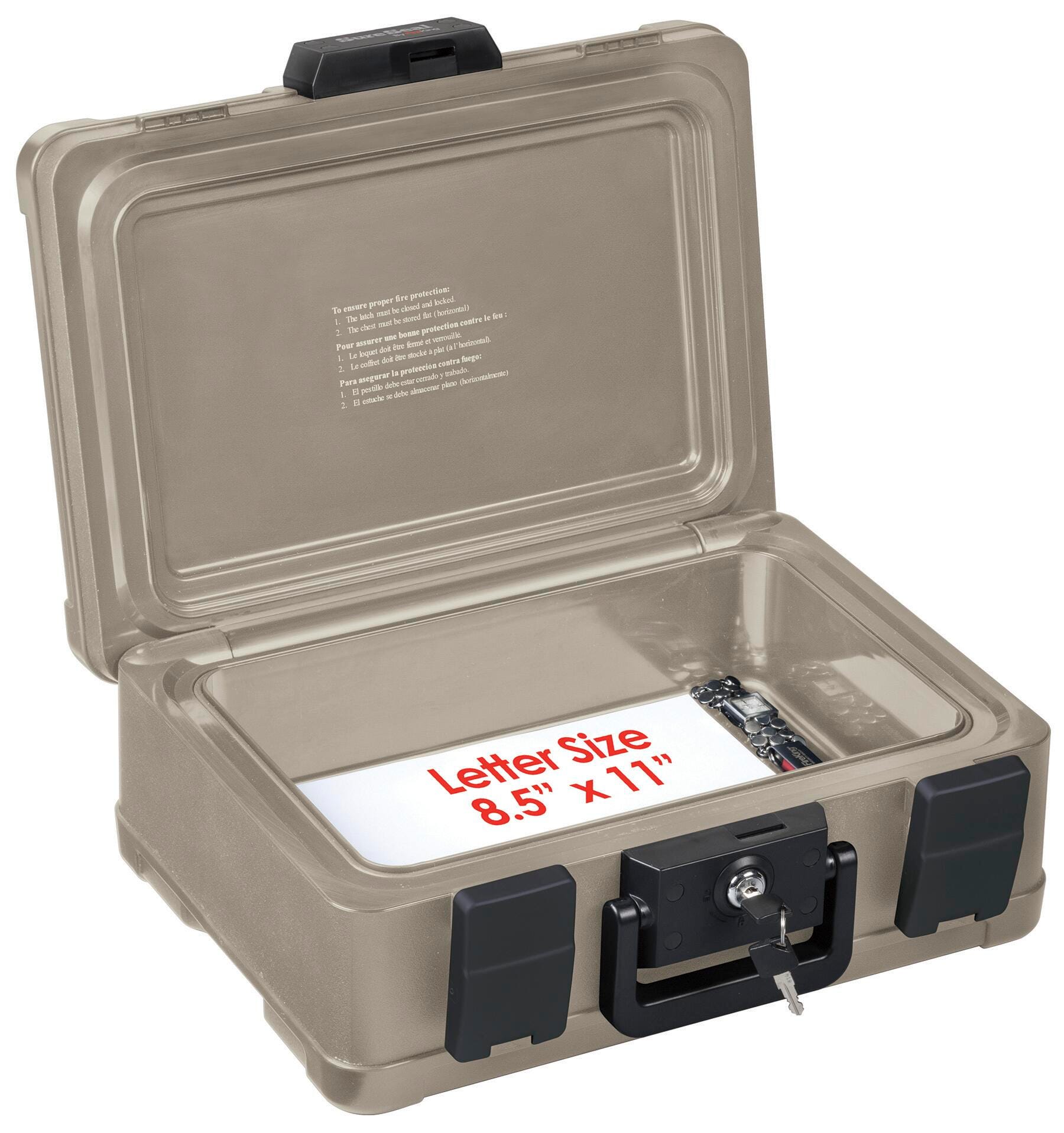 FIRE FILE SURE SEAL FIRE CHEST 0.27 CU FT. TAUPE