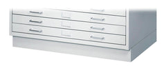 FILE FLATE FACIL LOW BASE SMALL 40-1/4 W X 24 D X 4-3/4 H LT GRAY