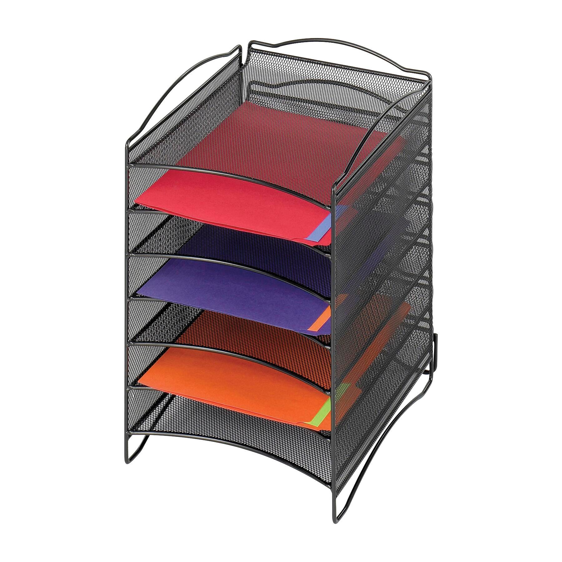 ORGANIZER DESKTOP MESH 6 POCKET BLACK SAF9431BL