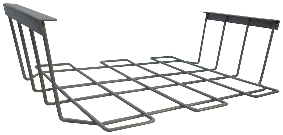 PART - CLASSROOM SELECT NEOMOVE - BOOK RACK FOR COLLABORATION DESK - 2 SIDED WIRE RACK- GRAY METAL