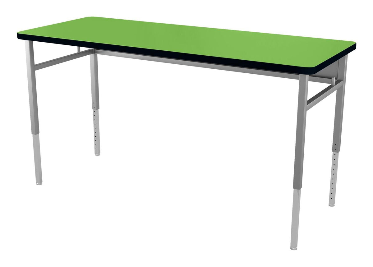 DESK - CLASSROOM SELECT - ADVOCATE SERIES DESK - 4-LEG TWO STUDENT - 60 W X 24 D IN - LAMINATE - LOCKEDGE - SPECIFY TOP COLOR - SPECIFY EDGE COLOR - NONE