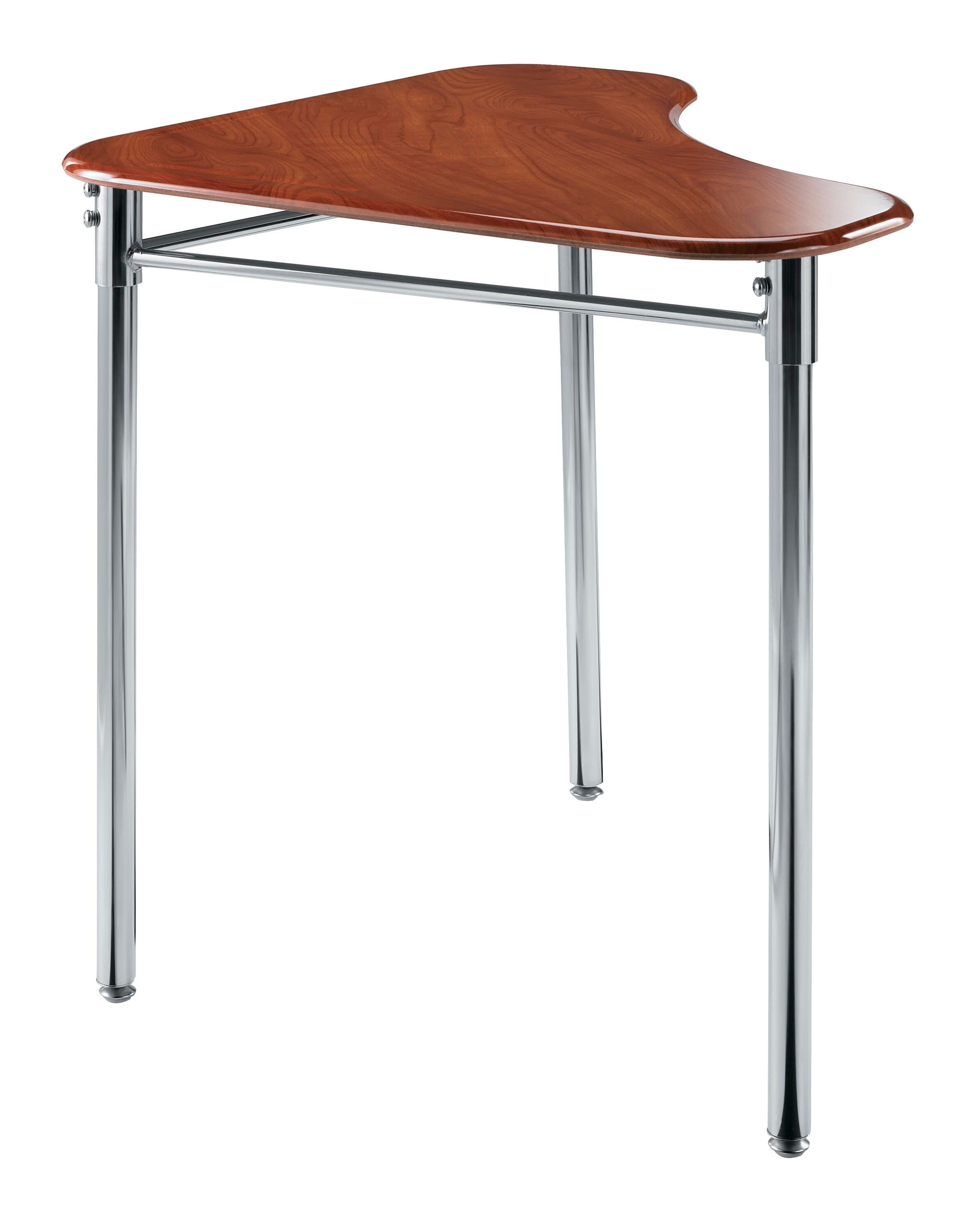 DESK - CLASSROOM SELECT - CONTEMPORARY COLLABORATION - TRIANGLE 36 W X 24 D - 22-33 INCH ADJUSTABLE HEIGHT - HARD PLASTIC - NONE - SPECIFY TOP COLOR - NONE - GLIDE
