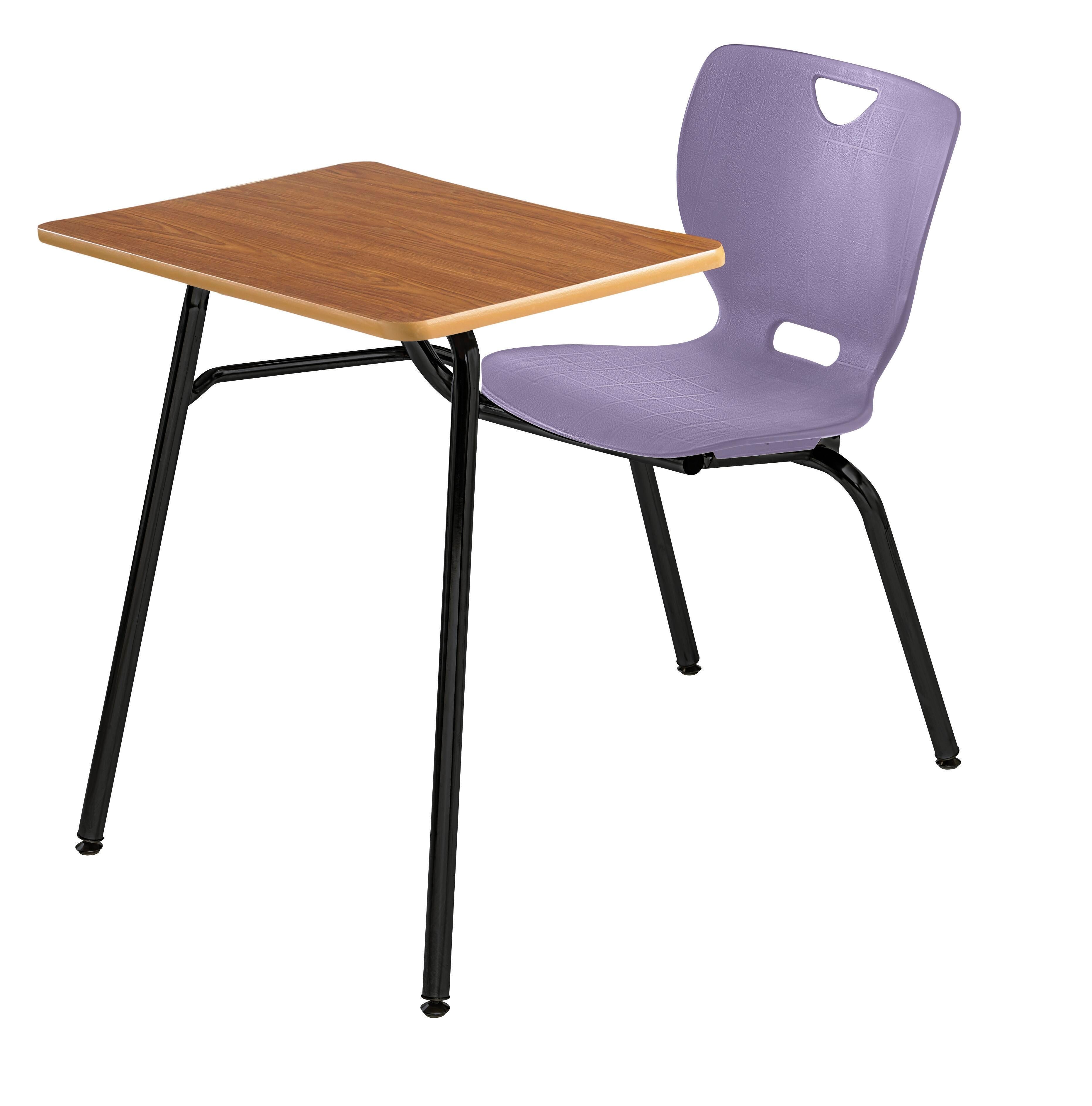 DESK - CLASSROOM SELECT - NEOCLASS 4-LEG COMBO - 18 IN A+ - 18 X 24 IN - LAMINATE - PAINTED - BLACK - SPECIFY SEAT AND BACK COLOR - SPECIFY TOP COLOR - SPECIFY EDGE COLOR