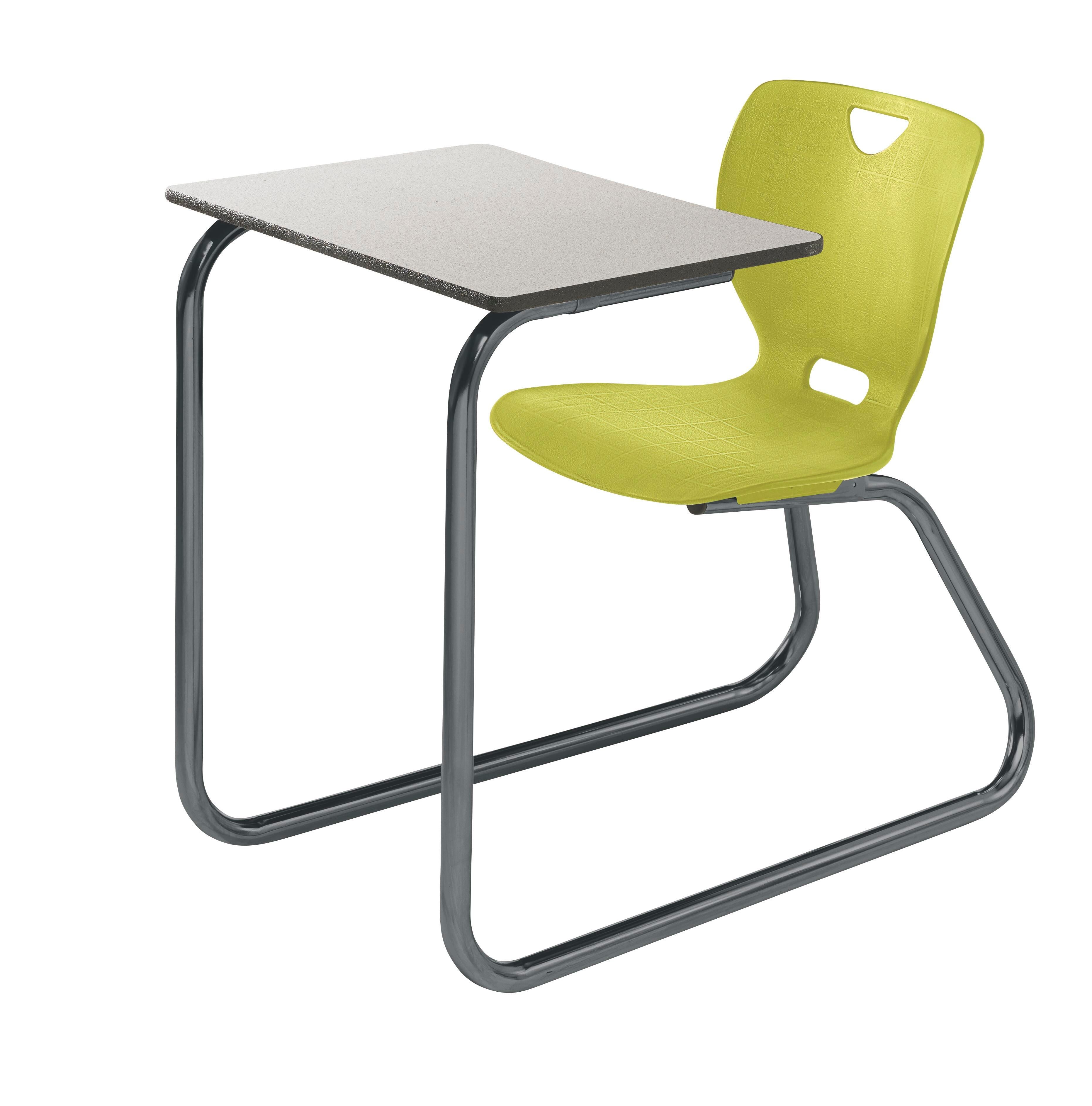 DESK - CLASSROOM SELECT - NEOCLASS SLED BASE COMBO - 18 IN - 18 X 24 IN - LAMINATE - LOCKEDGE - CHROME - SPECIFY SEAT AND BACK COLOR - SPECIFY TOP COLOR - SPECIFY EDGE COLOR