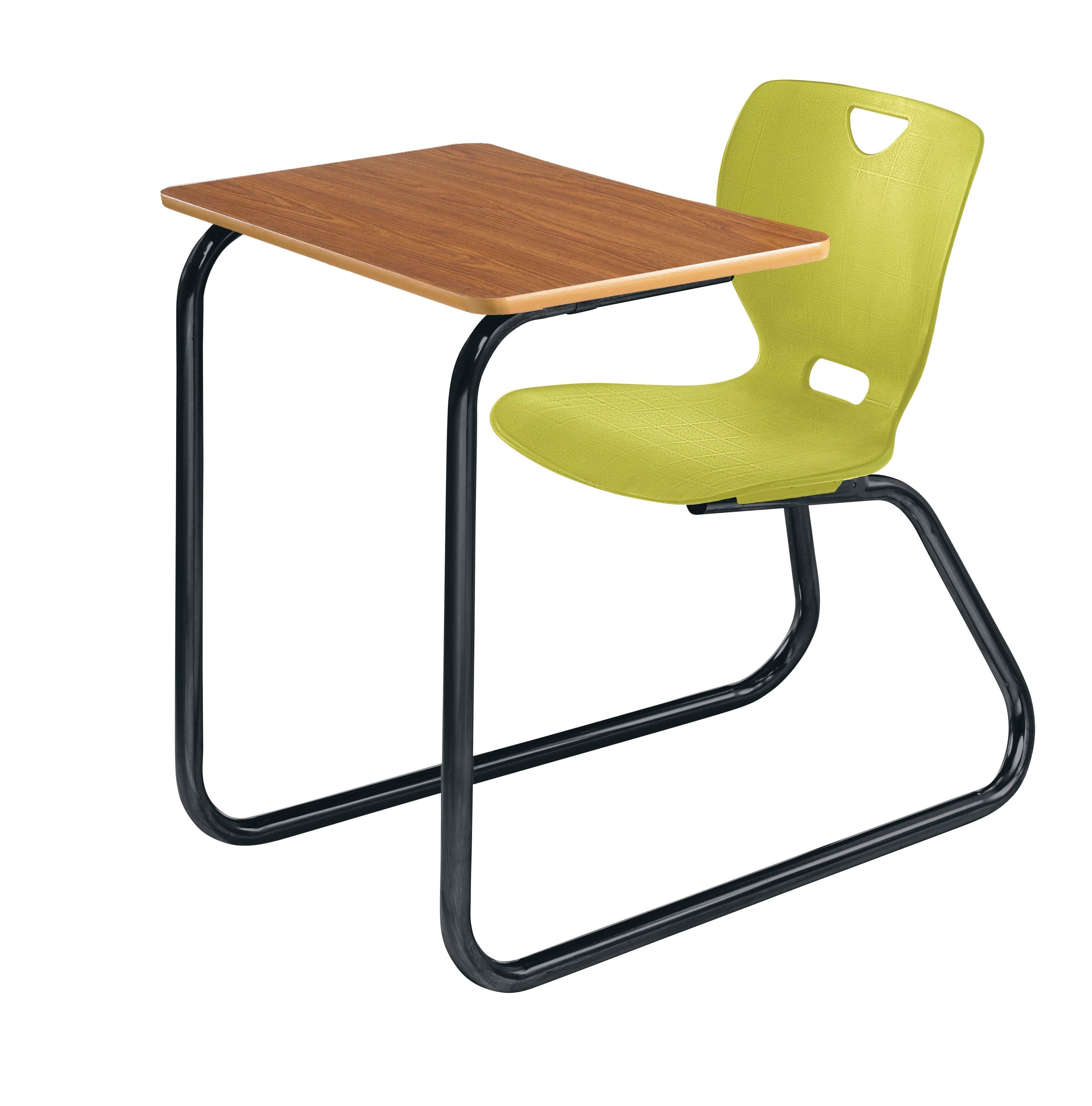 DESK - CLASSROOM SELECT - NEOCLASS SLED BASE COMBO - 18 IN - 18 X 24 IN - LAMINATE - PAINTED - BLACK - SPECIFY SEAT AND BACK COLOR - SPECIFY TOP COLOR - SPECIFY EDGE COLOR