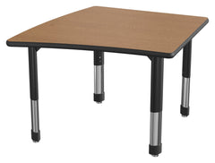 DESK - CLASSROOM SELECT - NEOSHAPE OVOID DESK - 34 W X 34 D - SPECIFY PRODUCT HEIGHT - LAMINATE - SPECIFY TOP COLOR - LOCKEDGE - SPECIFY EDGE COLOR - SPECIFY LEG COLOR