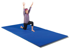 SPORTIME - 2-1/2 INCH THICK LAYERED INSTRUCTOR MAT - 4 SIDE HOOK AND LOOP - 6 X 12 FT - SPECIFY MAT COLOR 1 - SPECIFY MAT COLOR 2