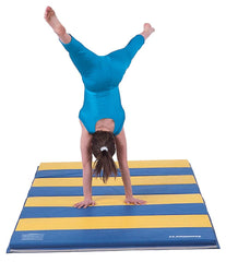 SPORTIME - DELUXE 1-3/8 INCH THICK CROSS-LINK POLYETHYLENE MAT - 4 SIDE HOOK AND LOOP - 5 FT X 10 FT - SPECIFY MAT COLOR 1 - SPECIFY MAT COLOR 2