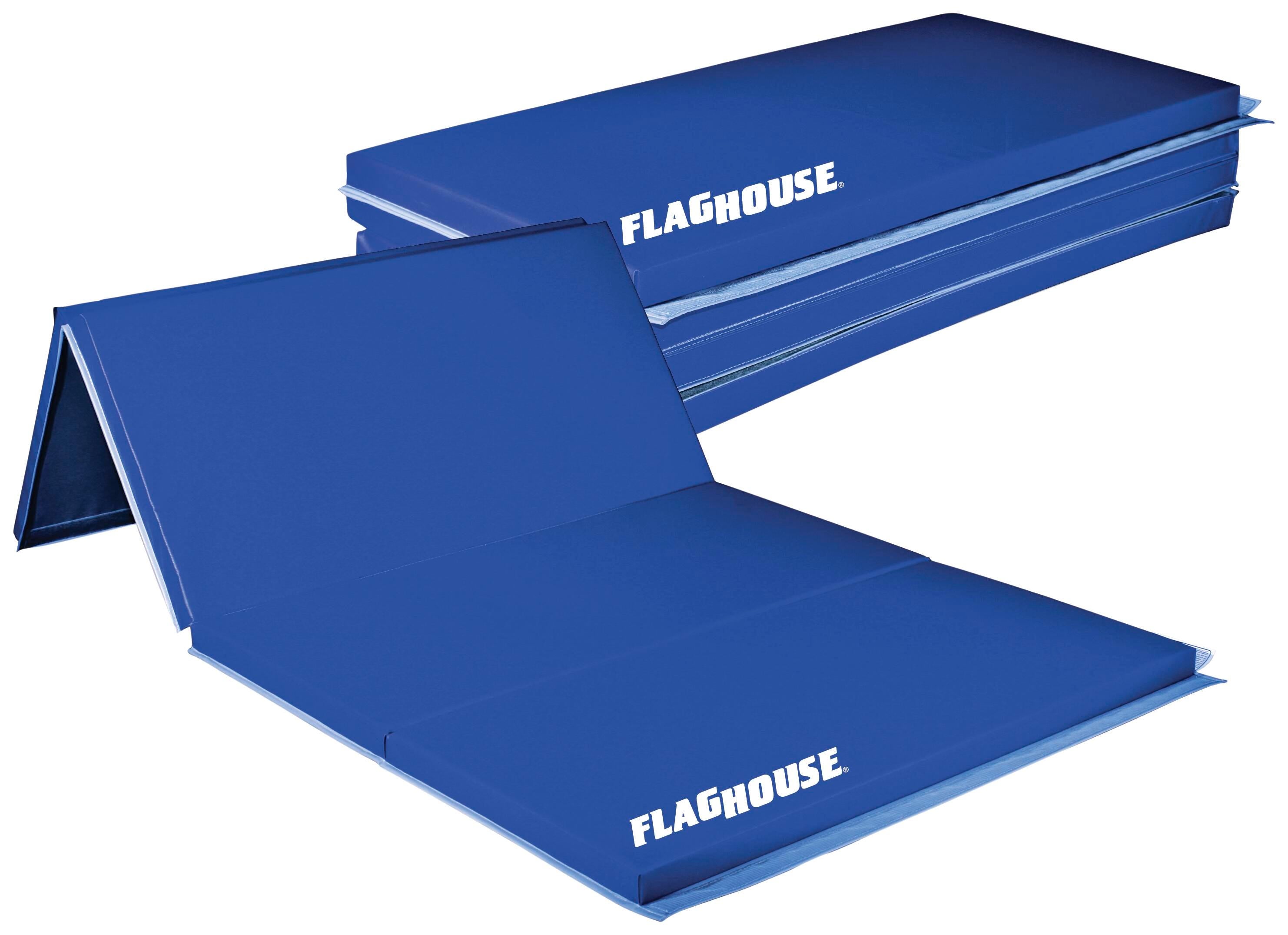 SPORTIME - 2 FOOT PANEL 2 INCH THICK POLYETHYLENE MAT - 2 SIDE HOOK AND LOOP - 4 X 8 FT - SPECIFY MAT COLOR 1 - SPECIFY MAT COLOR 2