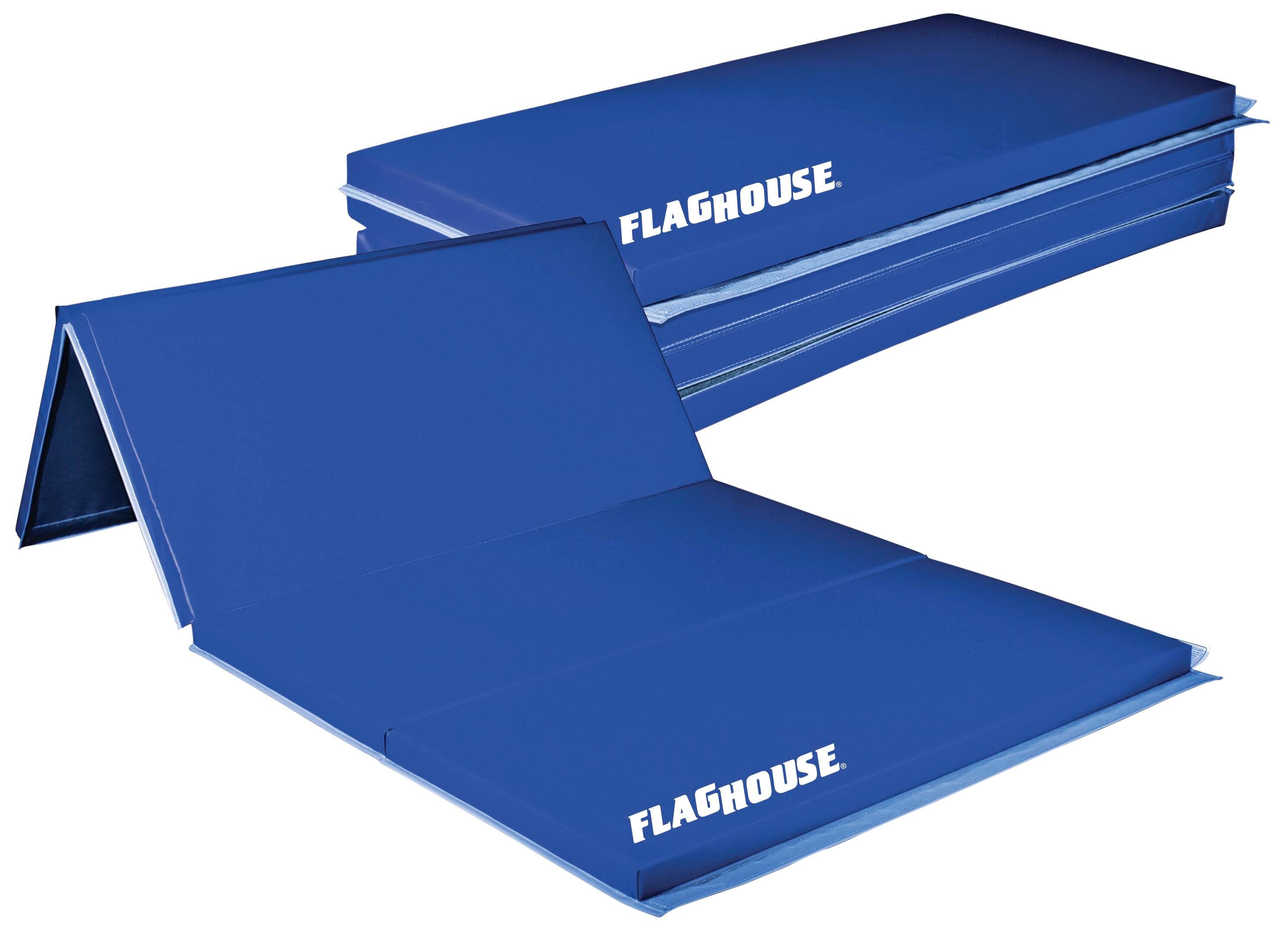 SPORTIME - 2 FOOT PANEL 2 INCH THICK POLYETHYLENE MAT - 4 SIDE HOOK AND LOOP - 4 X 6 FT - SPECIFY MAT COLOR 1 - SPECIFY MAT COLOR 2
