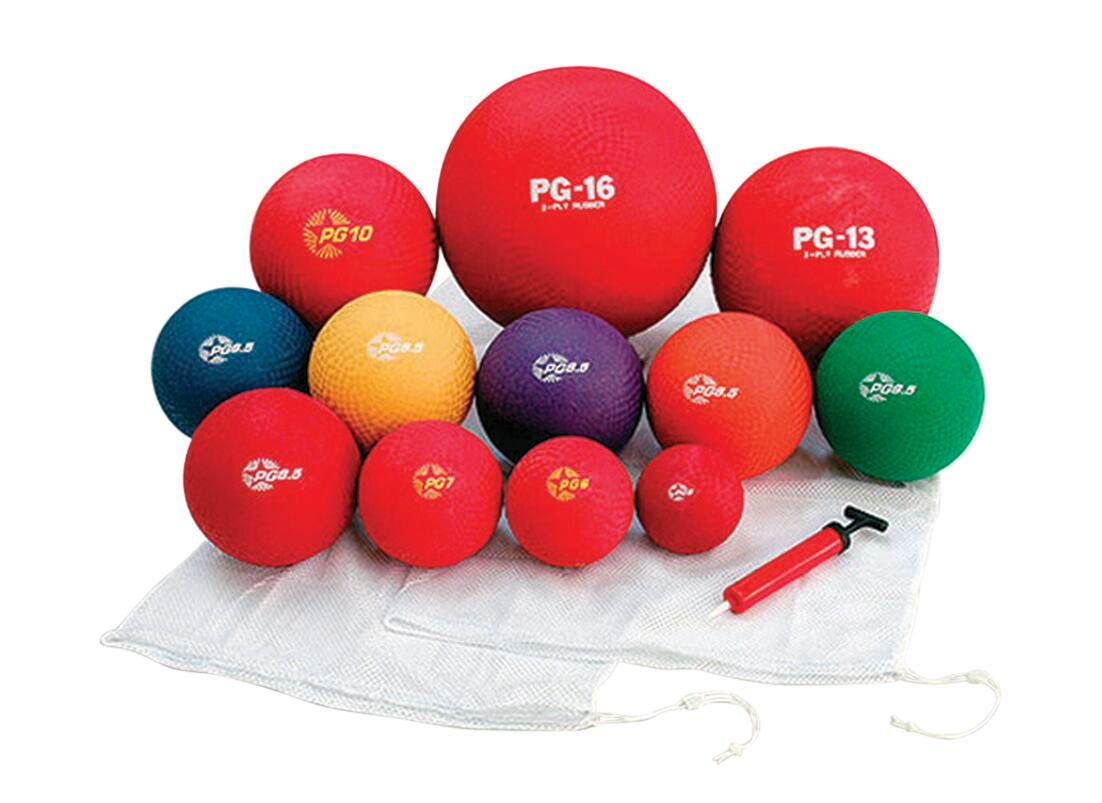 BALL PLAYGROUND ASSORTED SIZES -  SET