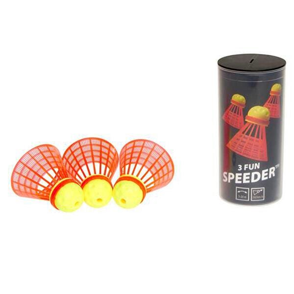 DISC-SPEEDMINTON FUN SPEEDER - BIRDIE - TUBE OF 3