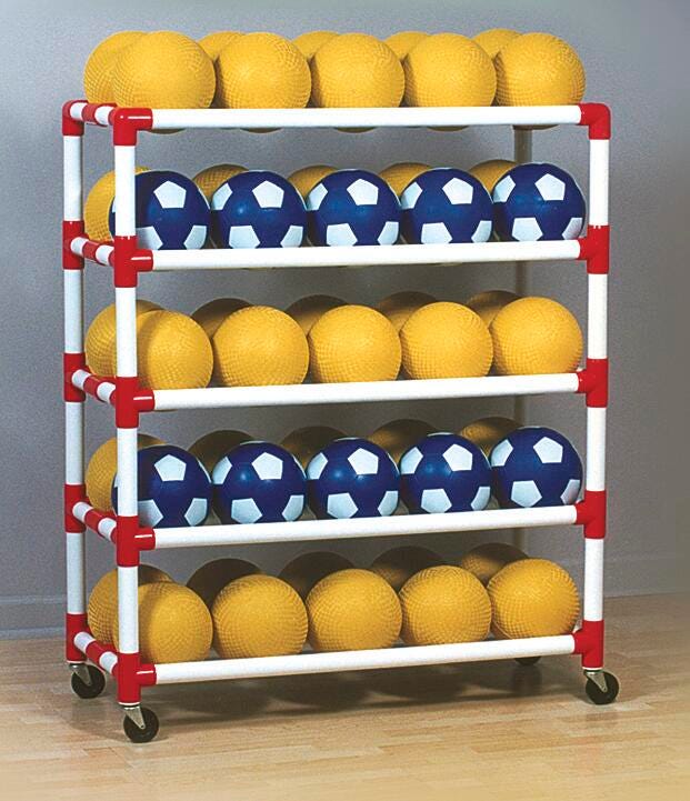 CART BALL WALL 6 SHELVES
