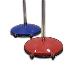STANDARD BASE AND UPRIGHT  220 POUND ROYAL BLUE BASE GRAY UPRIGHT SET OF 2