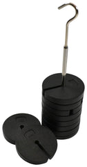 SET SLOTTED MASSES ZINC 1KG CAPACITY