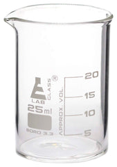 BEAKER GLASS LOW FORM 25 ML