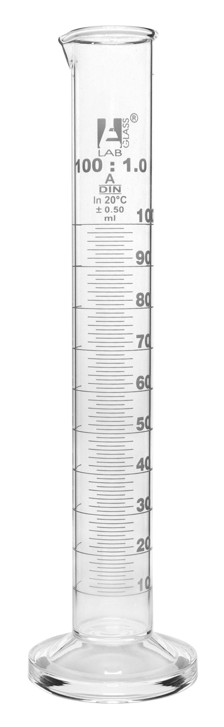 CYL GRAD GLASS ROUND BASE CLASS A 100ML