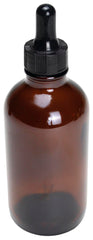 DISC-DROP BOTTLE 120ML PK12 BOSTON ROUND AMBER