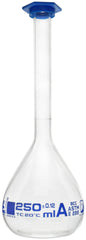 FLASK VOLUMETRIC SNAP CAP CLASS A 250ML
