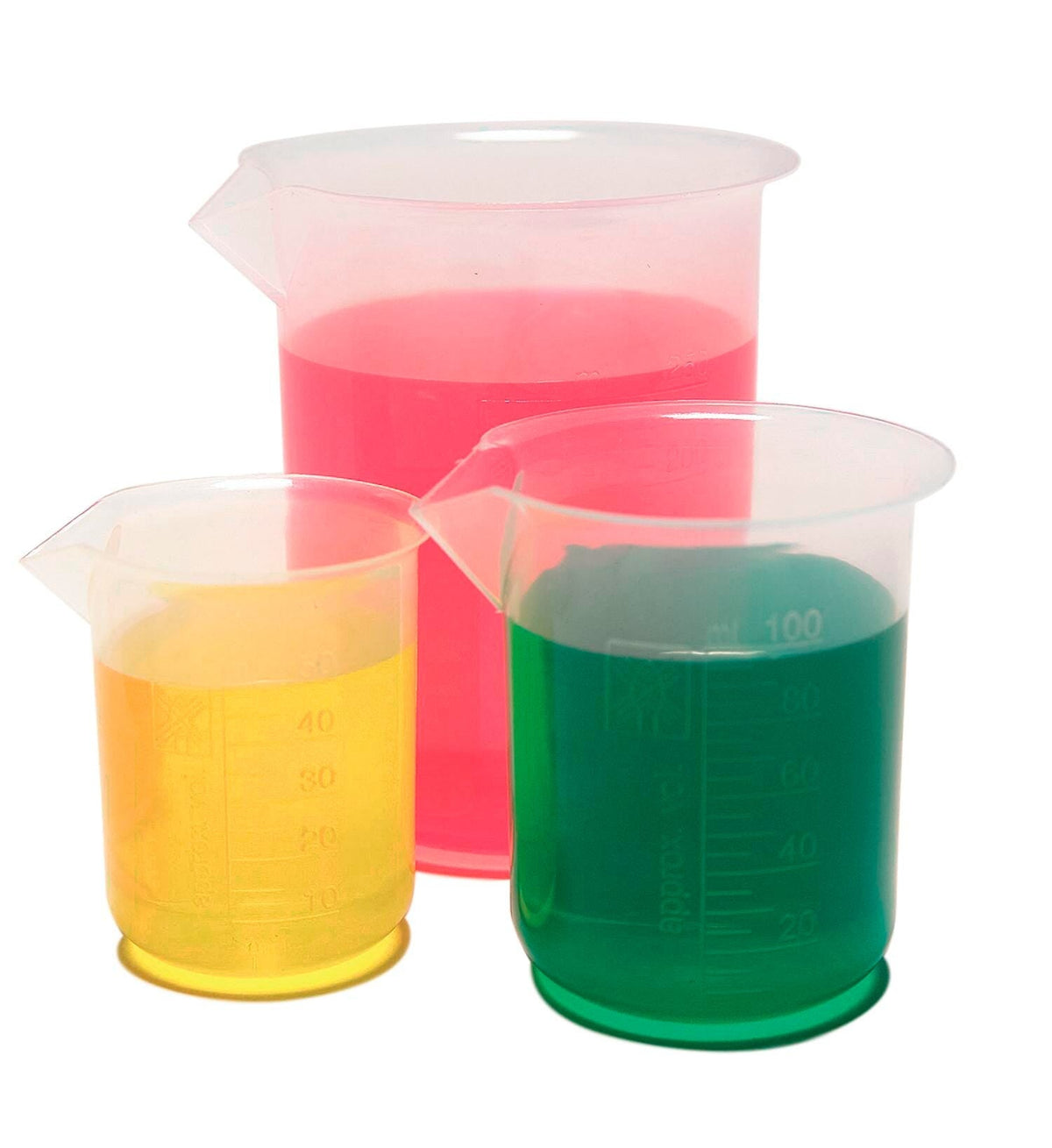 UNITED SCIENTIFIC BEAKERS WIDE SPOUT PP 25 ML