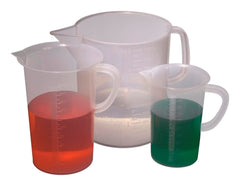 UNITED SCIENTIFIC BEAKERS WITH HANDLE TALL FORM PP 500ML