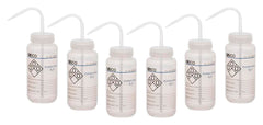 WASH BOTL DISTILLED WATER 500ML 2 COLOR PK6