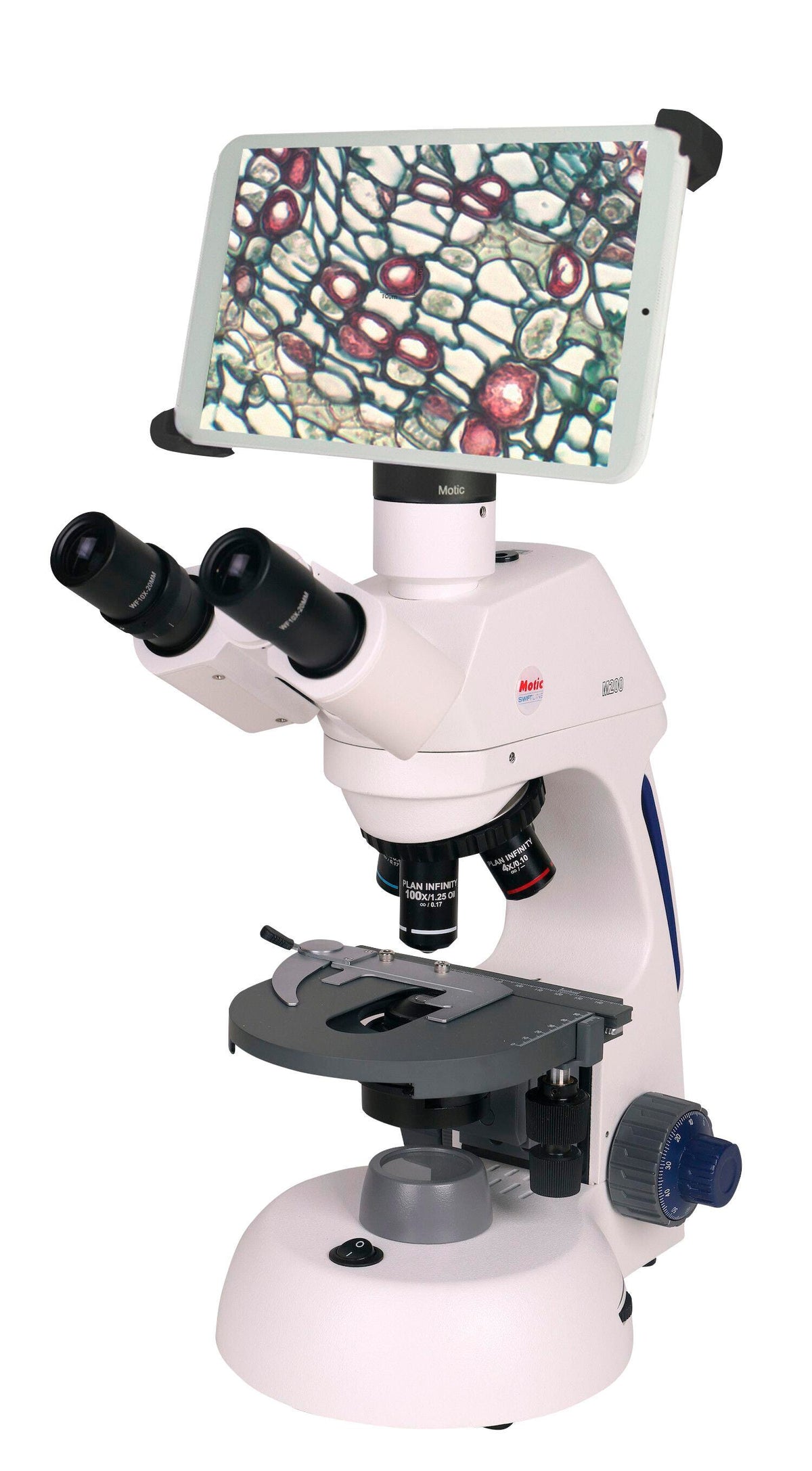MICROSCOPE COMPOUND TRINOCULAR M17 W/8 INCH TABLET