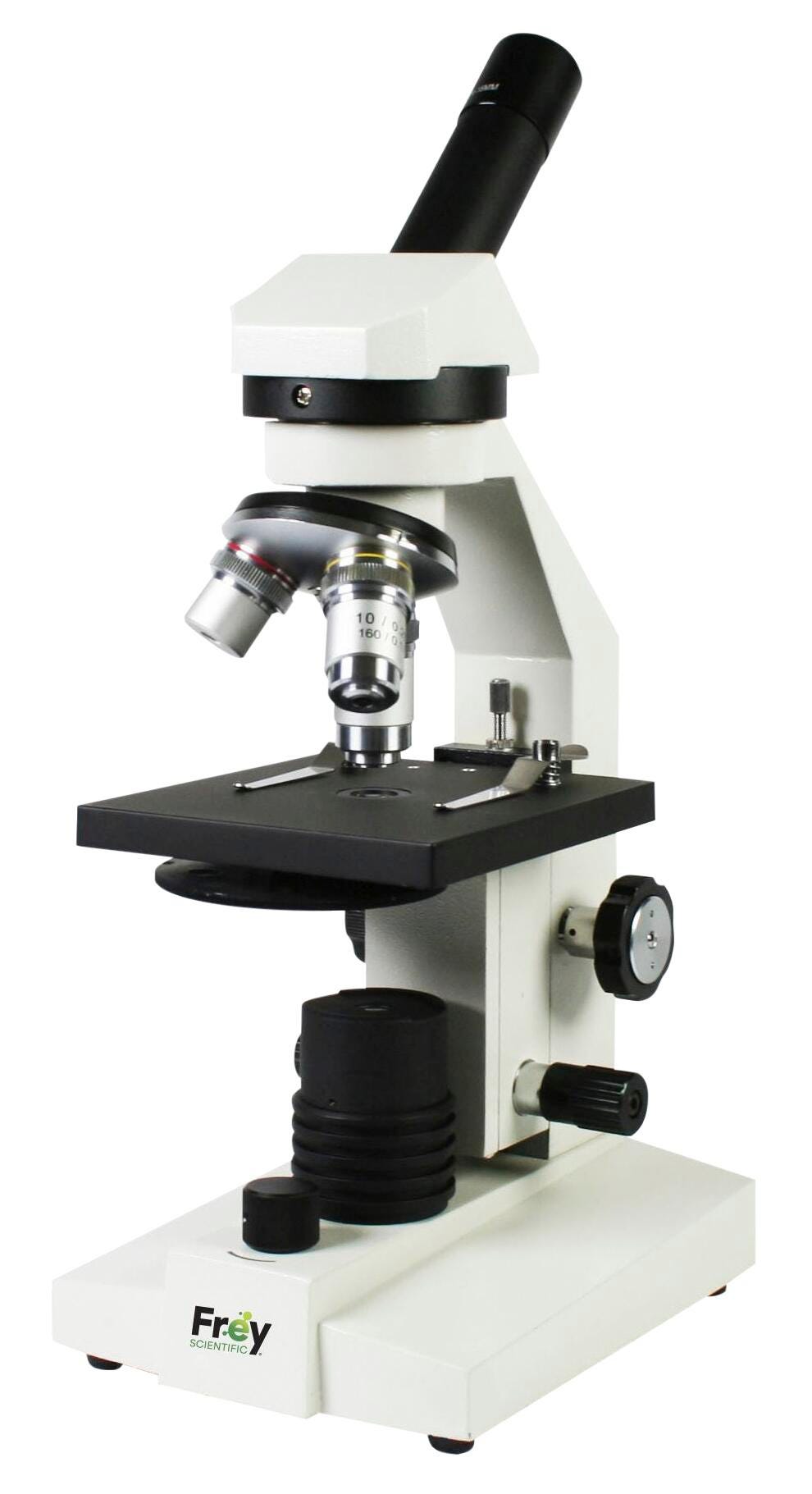 MICROSCOPE COMPOUND MONOCULAR 131-RLED W/CLIPS STAGE AND DISC DIAPH