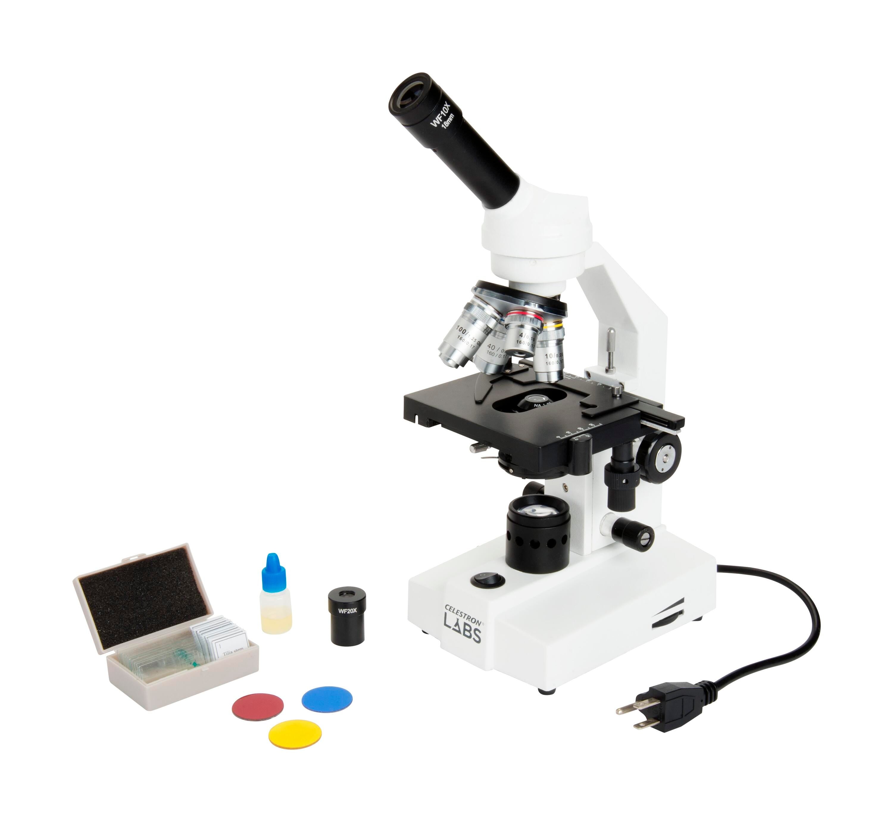 MICROSCOPE COMPOUND MONOCULAR 40X TO 2000X