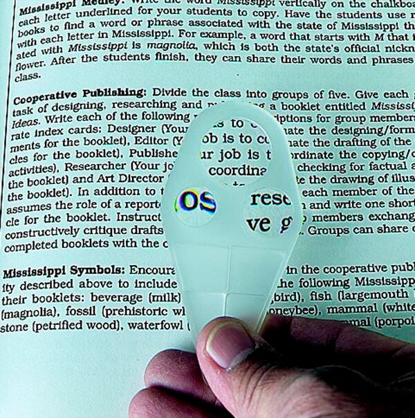 MAGNIFIER TRI-LENS 2X 6X 8X