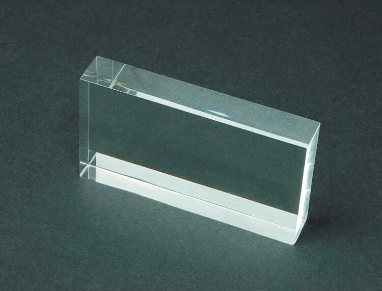 DISC-PRISM RECTANGULAR ACRYLIC 125X65X20MM
