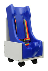 SKILLBUILDERS 2-PIECE MOBILE FLOOR SITTER WITH WOOD BASE - MEDIUM