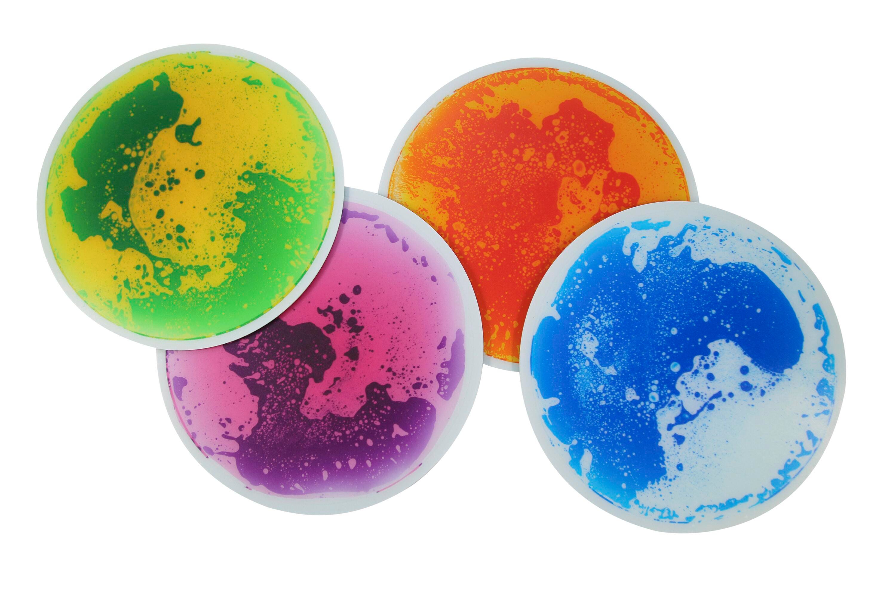 ABILITATIONS SENSORY FLOOR TILES - ROUND - DIA 19-1/2 IN SET OF 4
