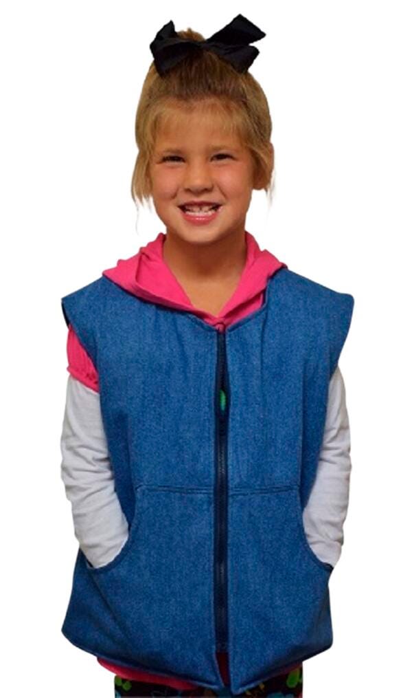 SENSORYCRITTERS - GIRLS WEIGHTED HOODIE - LARGE - SPECIFY COLOR