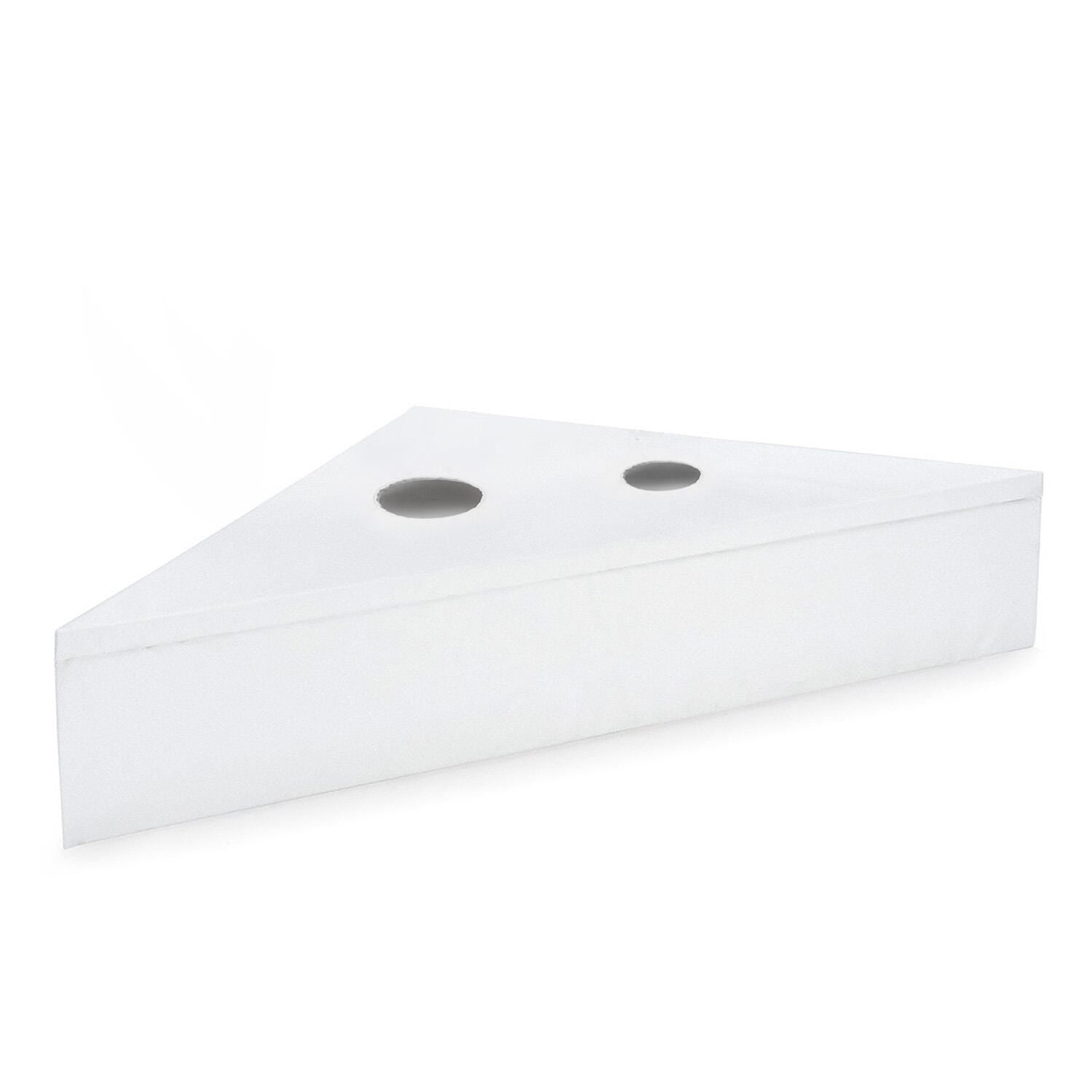 SNOEZELEN - TRIANGLE BUBBLE TUBE BASE - 57 W X 57 D X 15 H IN - 2 - SPECIFY HOLE SIZE - SPECIFY HOLE POSITION - SPECIFY COLOR