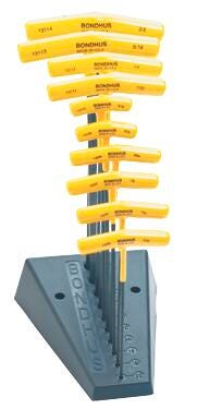 WRENCH T HANDLE METRIC 10PC SET WITH STAND