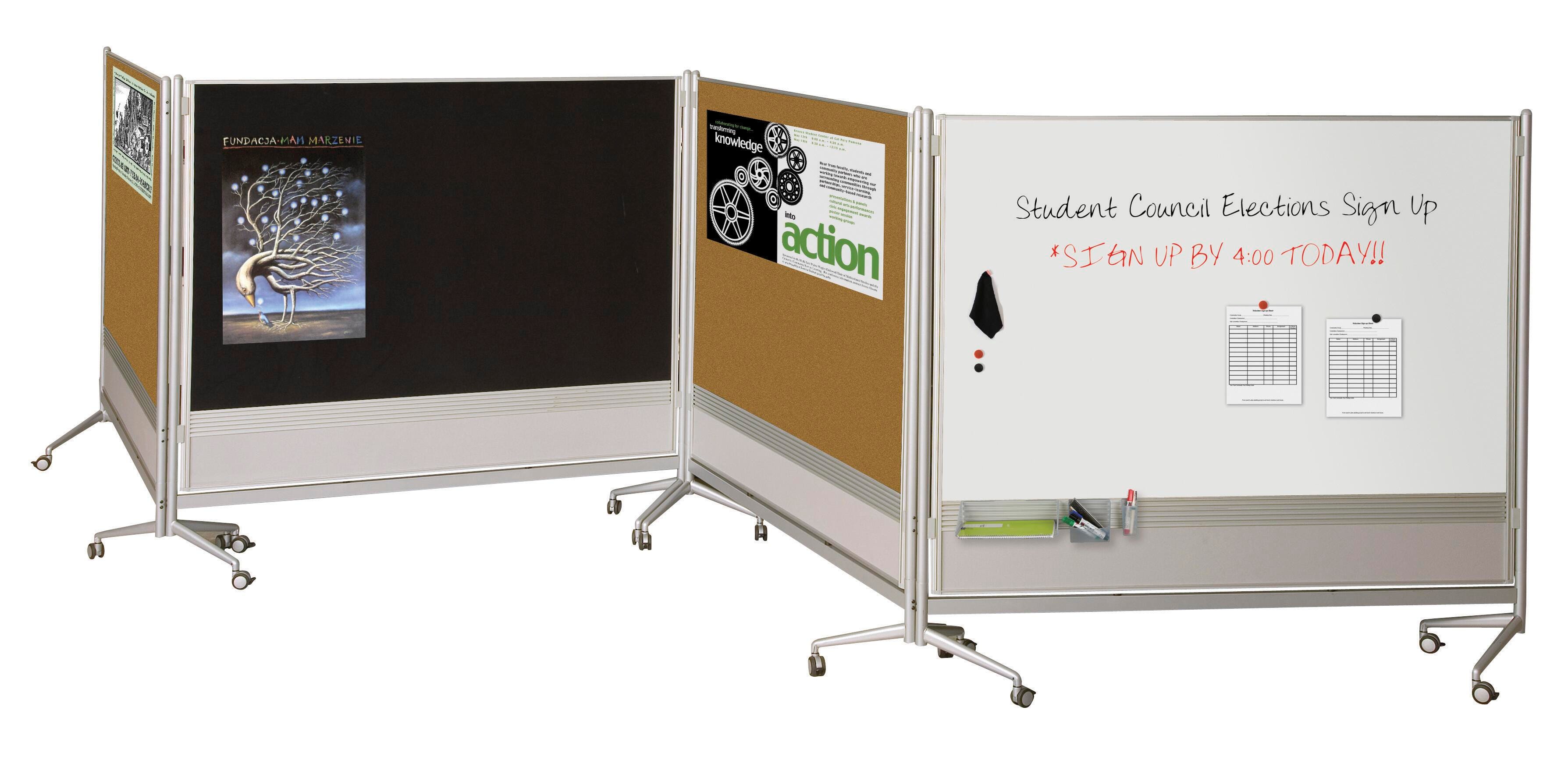 MOORECO DOC PARTITION 73  H X 76  W LAMINATE BOTH SIDES