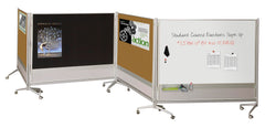 MOORECO DOC PARTITION 73  H X 76  W LAMINATE BOTH SIDES