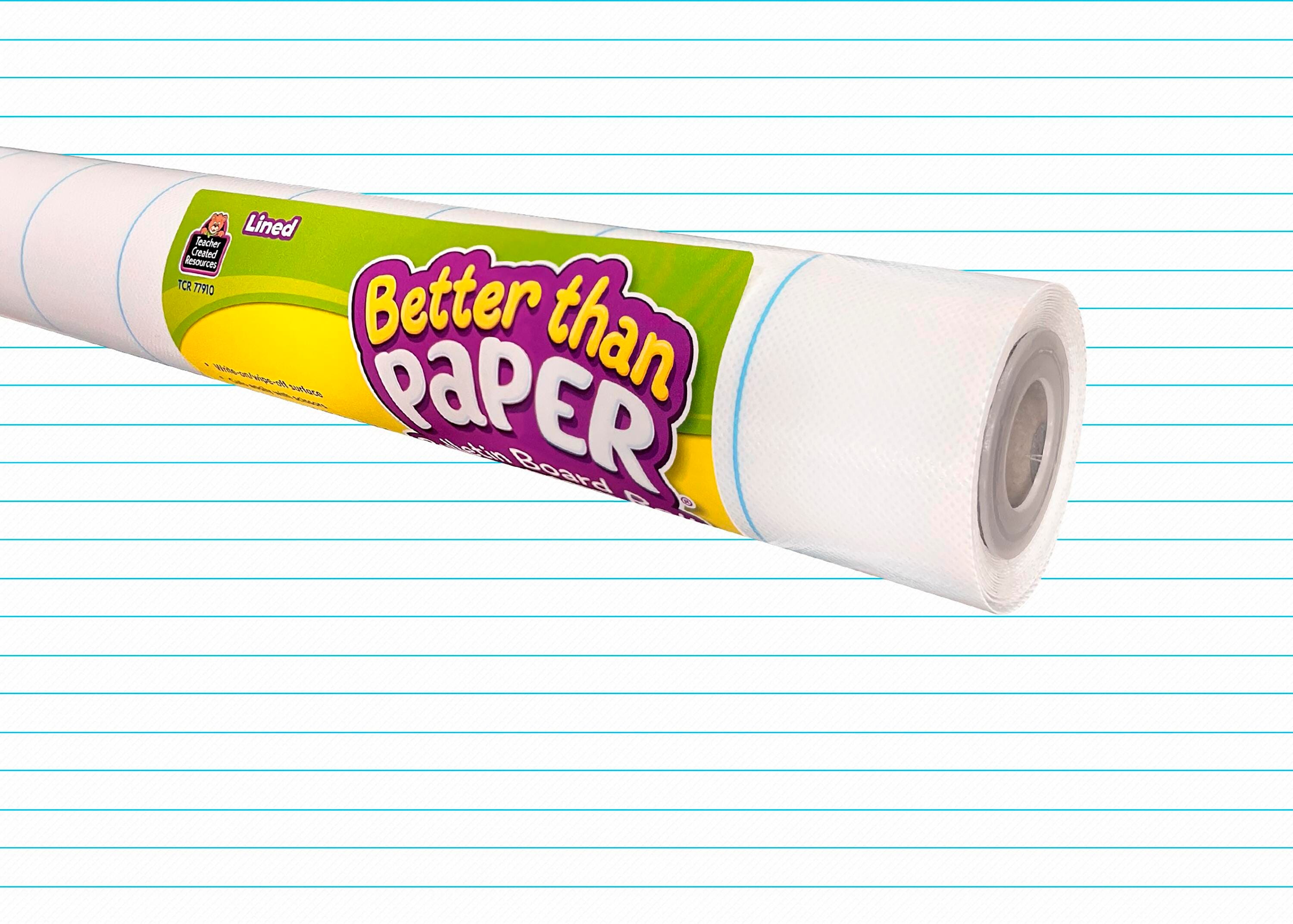 PAPER BULLETIN BOARD BETTER THAN PAPER ROLL - LINED - 4X12 FT