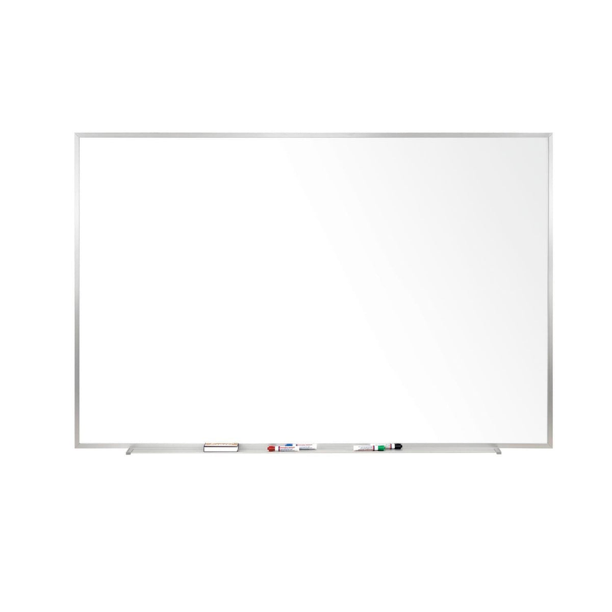 MARKERBOARD - GHENT - M1 PORCELAIN MAGNETIC WHITEBOARD - ALUMINUM FRAME - 3 H X 4 W FT