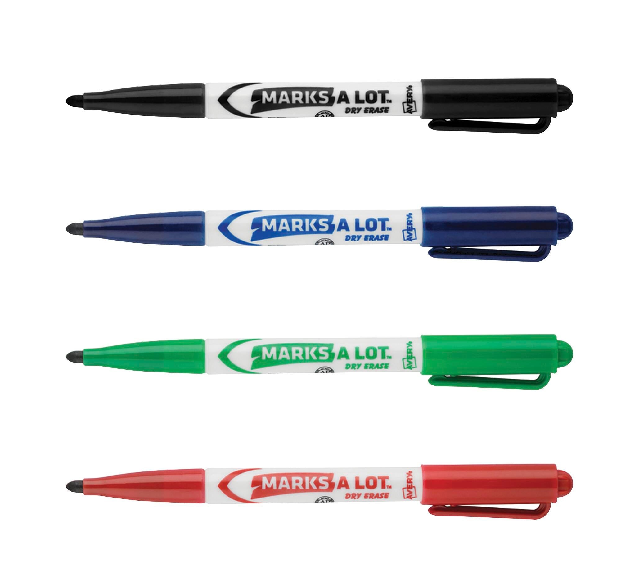 MARKERS DRY ERASE ASST COLORS PEN STYLE VALUE SET OF 24