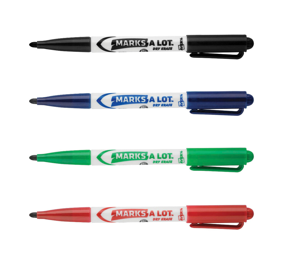 MARKERS DRY ERASE ASST COLORS PEN STYLE VALUE SET OF 24